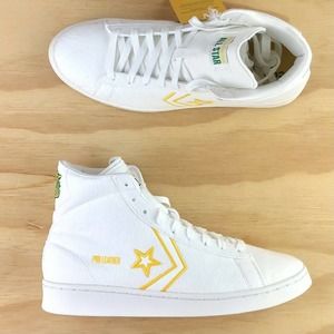 Converse Pro Leather 76 White Green Sneakers Size 8